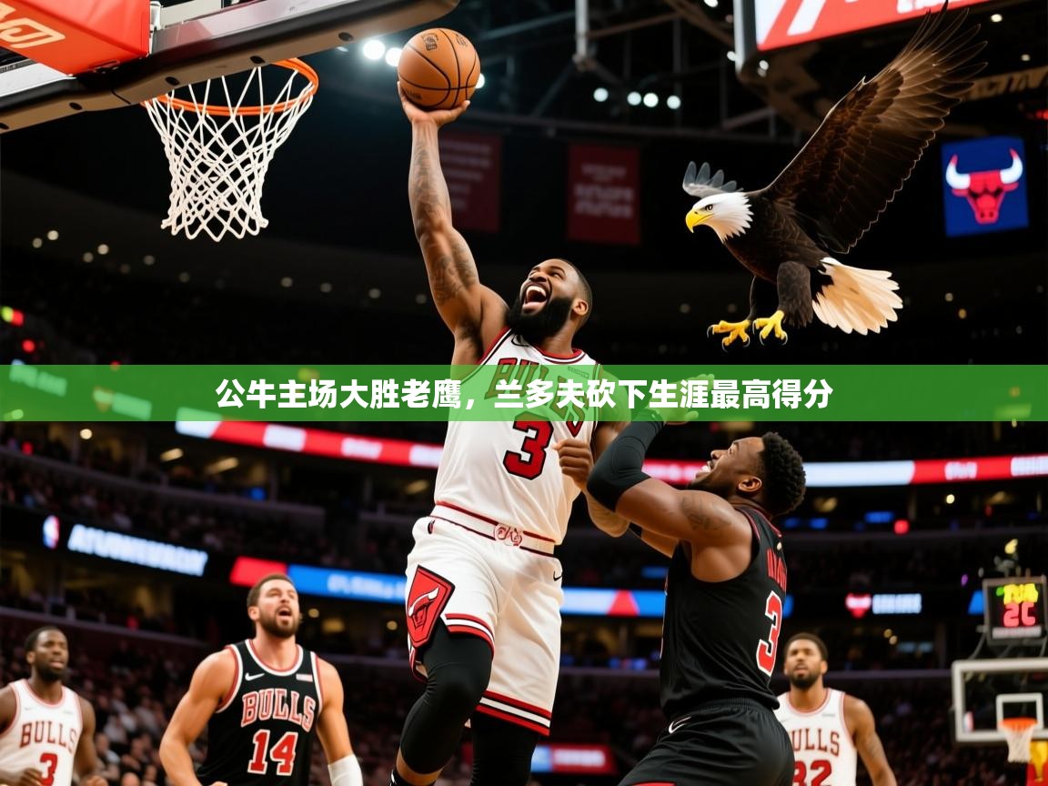 2025安博体育手机版公牛主场大胜老鹰,兰多夫砍下生涯最高得分 第1张